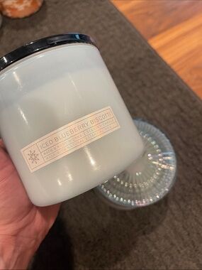 2 iced blueberry biscotti bath and body works candles - 3 wick - discontinued